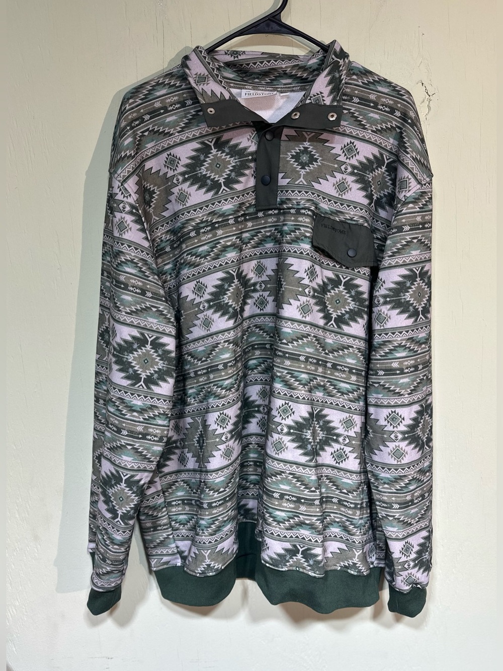 Fieldstone Aztec Gaucho Pullover pocket lightweight jacket men’s 3XL